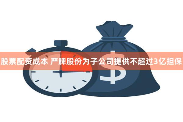 股票配资成本 严牌股份为子公司提供不超过3亿担保