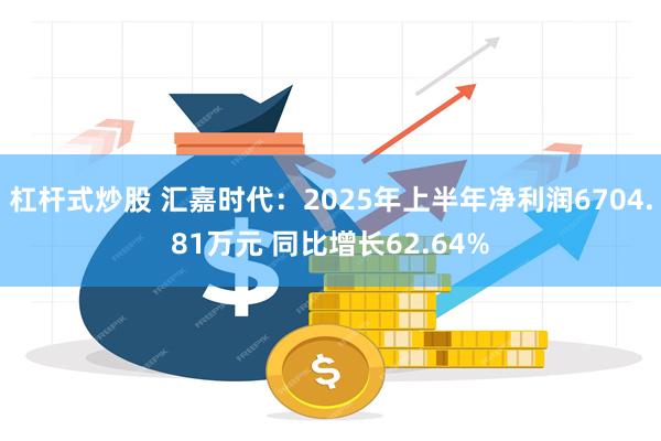 杠杆式炒股 汇嘉时代：2025年上半年净利润6704.81万元 同比增长62.64%